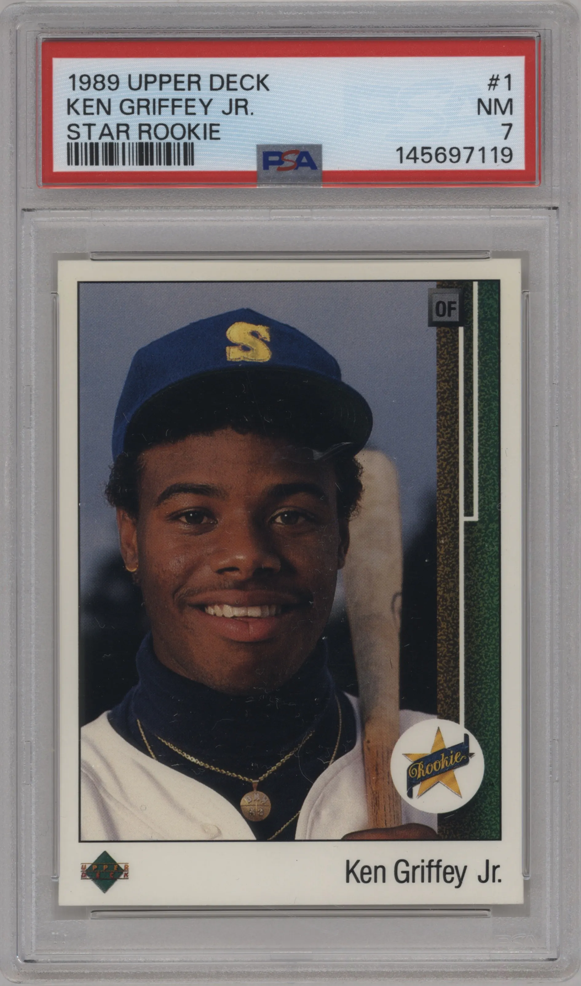 1989 Upper Deck Ken Griffey Jr. #1 PSA 7