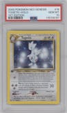 Togetic from the 2000 Pokemon Neo Genesis set graded by PSA and given an overall grade of 10.
