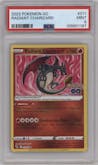 Radiant Charizard from the 2022 Pokemon SWSH set graded by PSA and given an overall grade of 9.