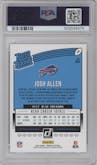 Josh Allen from the 2018 Panini Donruss set graded by PSA and given an overall grade of 9.