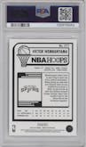 Victor Wembanyama from the 2023-24 Panini NBA Hoops set graded by PSA and given an overall grade of 10.