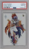 Randy Moss from the 2024 Panini Phoenix set graded by PSA and given an overall grade of 10.