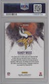 Randy Moss from the 2024 Panini Phoenix set graded by PSA and given an overall grade of 10.