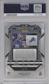 Jameson Williams from the 2022 Panini Prizm set featuring a Green Scope parallel graded by PSA and given an overall grade of 10.