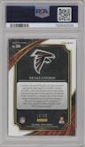 Drake London from the 2022 Panini Select set featuring a Red Disco parallel graded by PSA and given an overall grade of 10.
