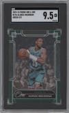 Alonzo Mourning from the 2023-24 Panini One and One set featuring a Green parallel graded by SGC and given an overall grade of 9.5.