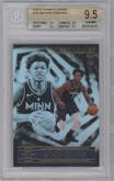 Anthony Edwards  from the 2020-21 Panini Illusions  set graded by Beckett and given an overall grade of 9.5.