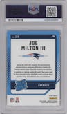 Joe Milton III  from the 2024 Donruss set featuring a Red Wave parallel graded by PSA and given an overall grade of 10.