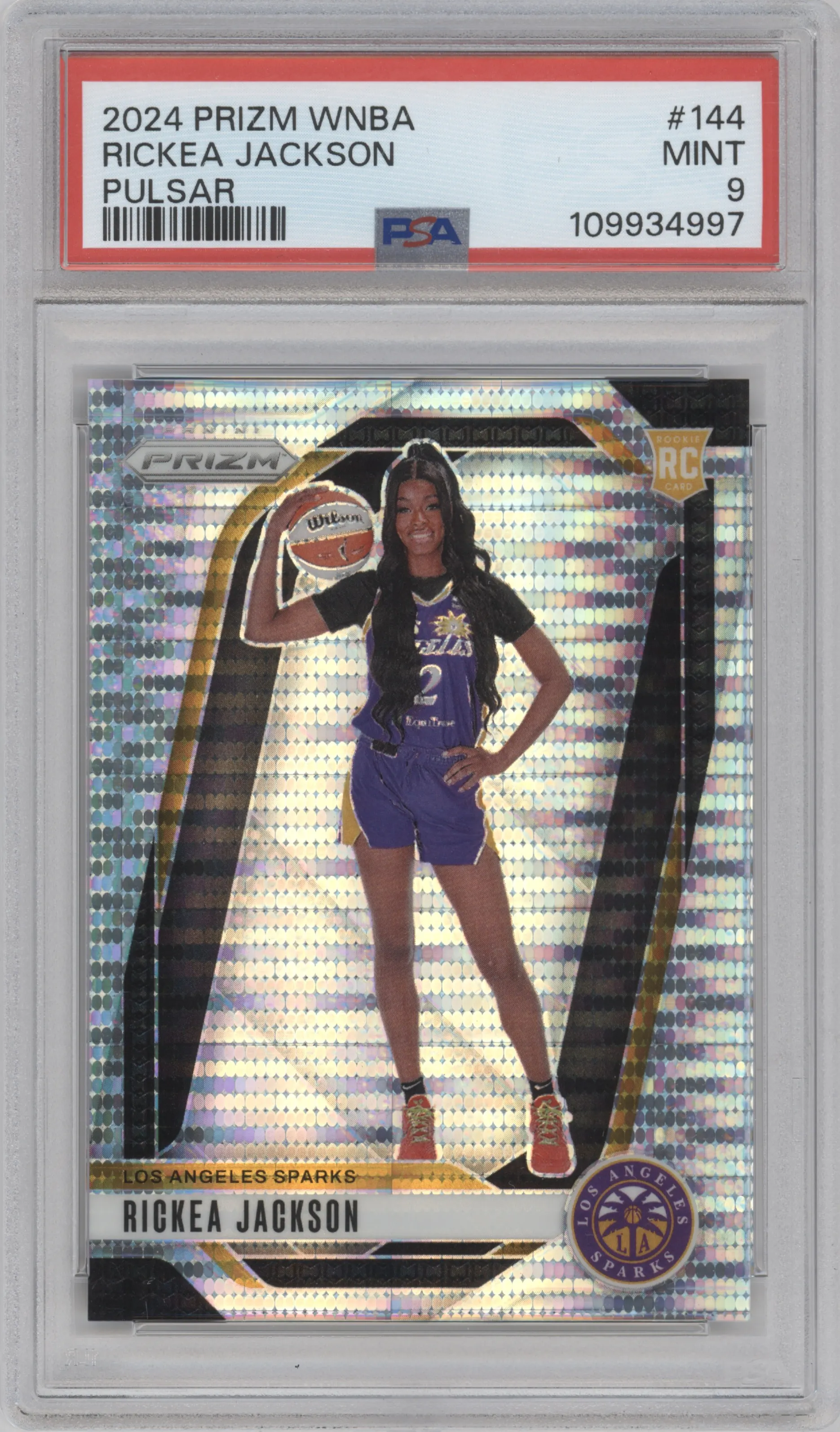 2024 Panini Prizm WNBA Rickea Jackson Pulsar #144 PSA 9