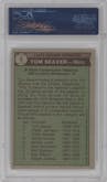 Tom Seaver  from the 1976 Topps set graded by PSA and given an overall grade of 9.
