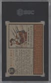Willie Mays from the 1962 Topps set graded by SGC and given an overall grade of 2.5.