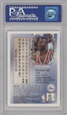 Allen Iverson from the 1996-97 Topps Finest set graded by PSA and given an overall grade of 9.
