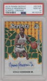Gerald Henderson Sr. from the 2019-20 Panini Mosaic  set featuring a Orange parallel graded by PSA and given an overall grade of 10.