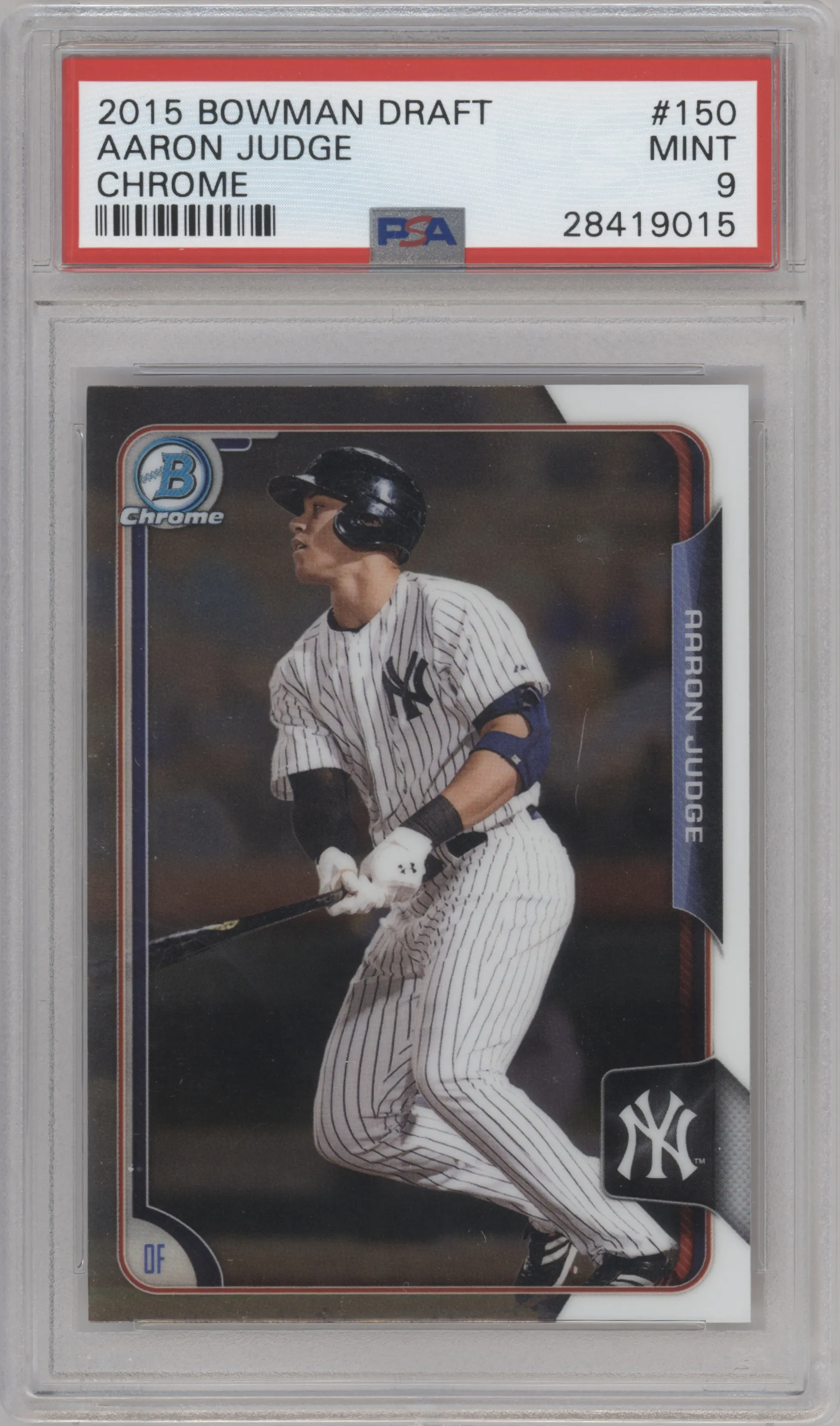 2015 Bowman Draft Chrome Aaron Judge #150 PSA 9