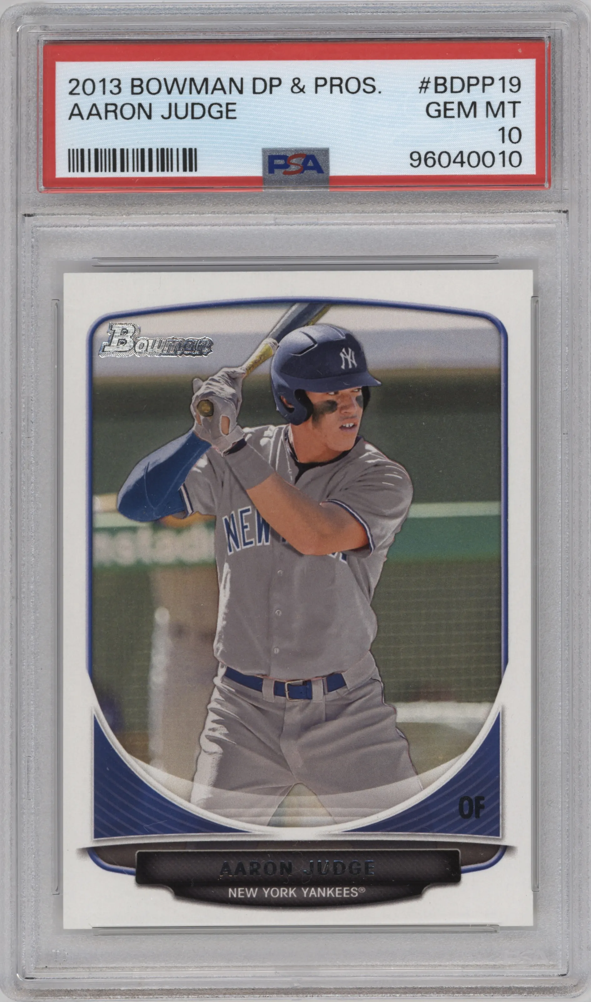 2013 Bowman Draft Picks & Prospects Aaron Judge PSA 10
