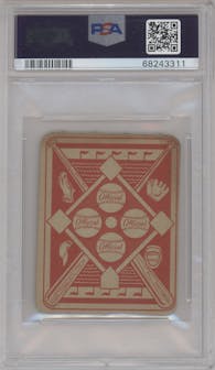 Gil Hodges from the 1951 Topps Red Backs set graded by PSA and given an overall grade of 5.