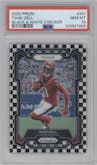 Tank Dell from the 2023 Panini Prizm set featuring a Black/White Checker parallel graded by PSA and given an overall grade of 10.
