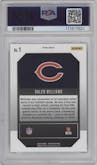 Caleb Williams from the 2024 Panini Prizm set featuring a Green Prizm parallel graded by PSA and given an overall grade of 10.