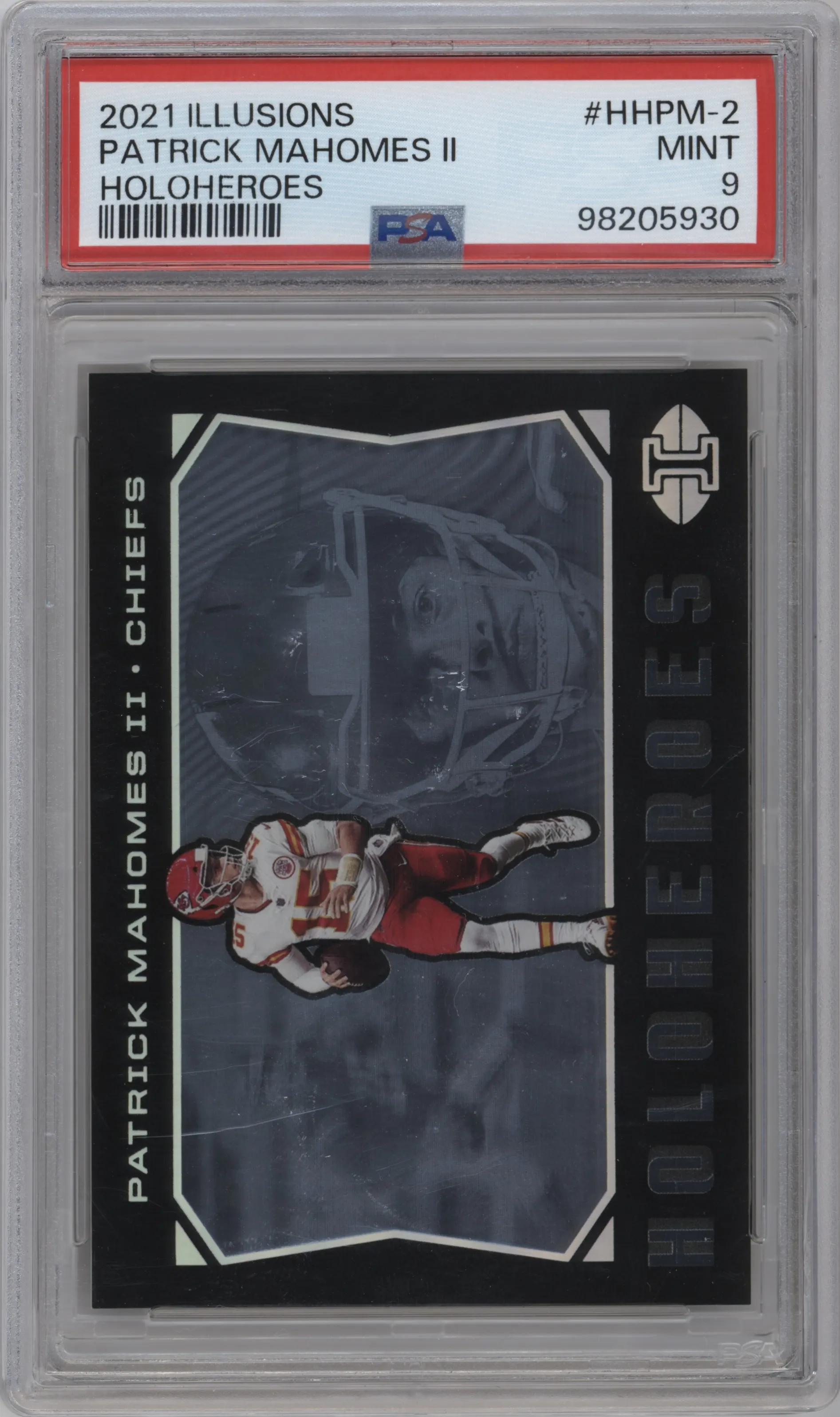 2021 Panini Illusions HoloHeroes Patrick Mahomes II #HHPM-2 PSA 9