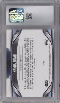 TIE Fighter Assault from the 2022 Topps Chrome Star Wars The Mandalorian Beskar Edition set featuring a Wrong Back parallel graded by CSG and given an overall grade of 10.