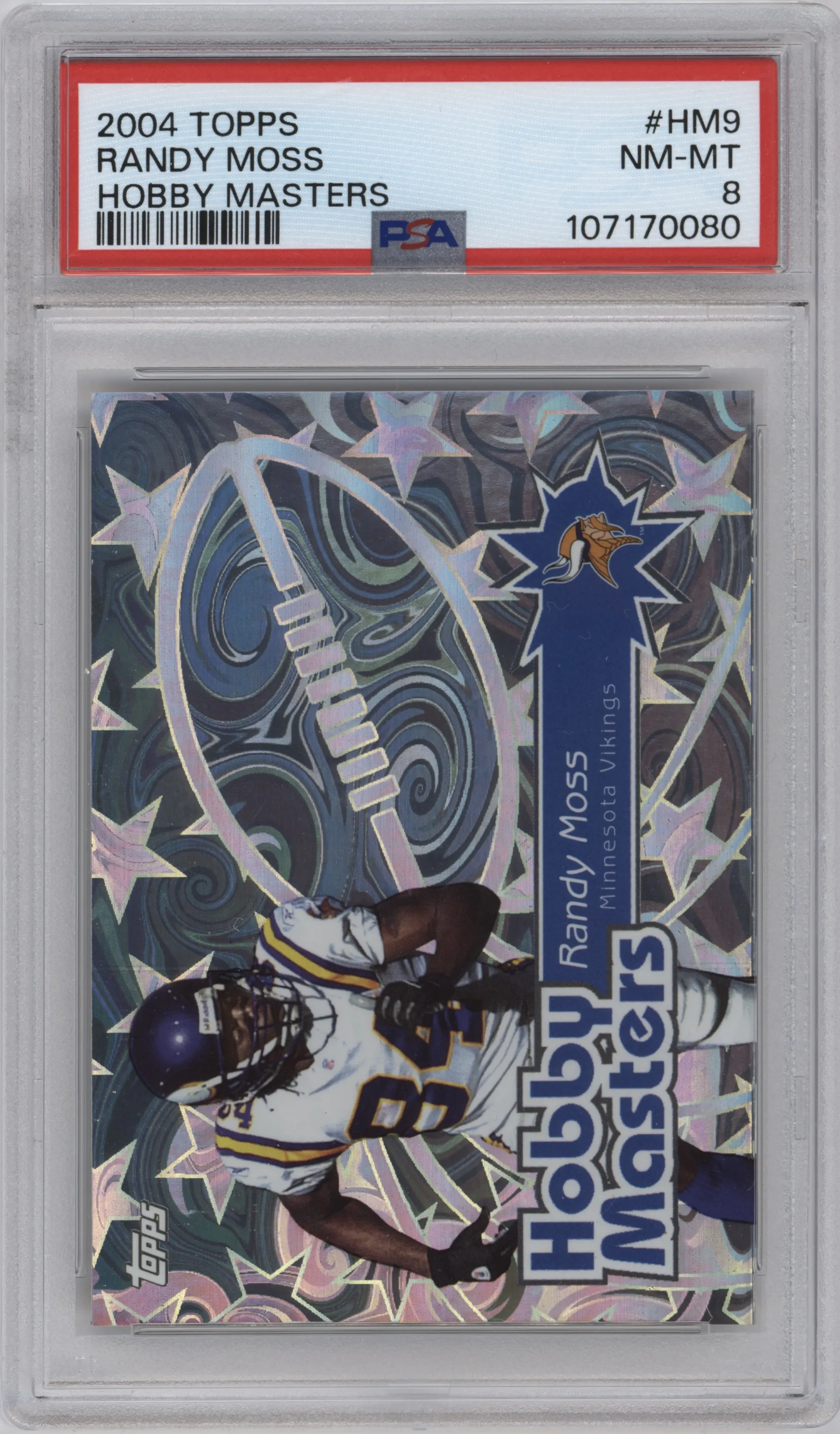 2004 Topps Hobby Masters Randy Moss PSA 8