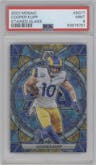 Cooper Kupp from the 2023 Panini Mosaic set graded by PSA and given an overall grade of 9.
