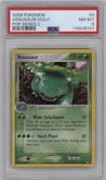 Venusaur from the 2006 Pokemon set graded by PSA and given an overall grade of 8.