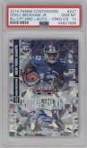 Odell Beckham Jr.  from the 2014 Panini Contenders set featuring a Cracked Ice Tickets  parallel graded by PSA and given an overall grade of 10.