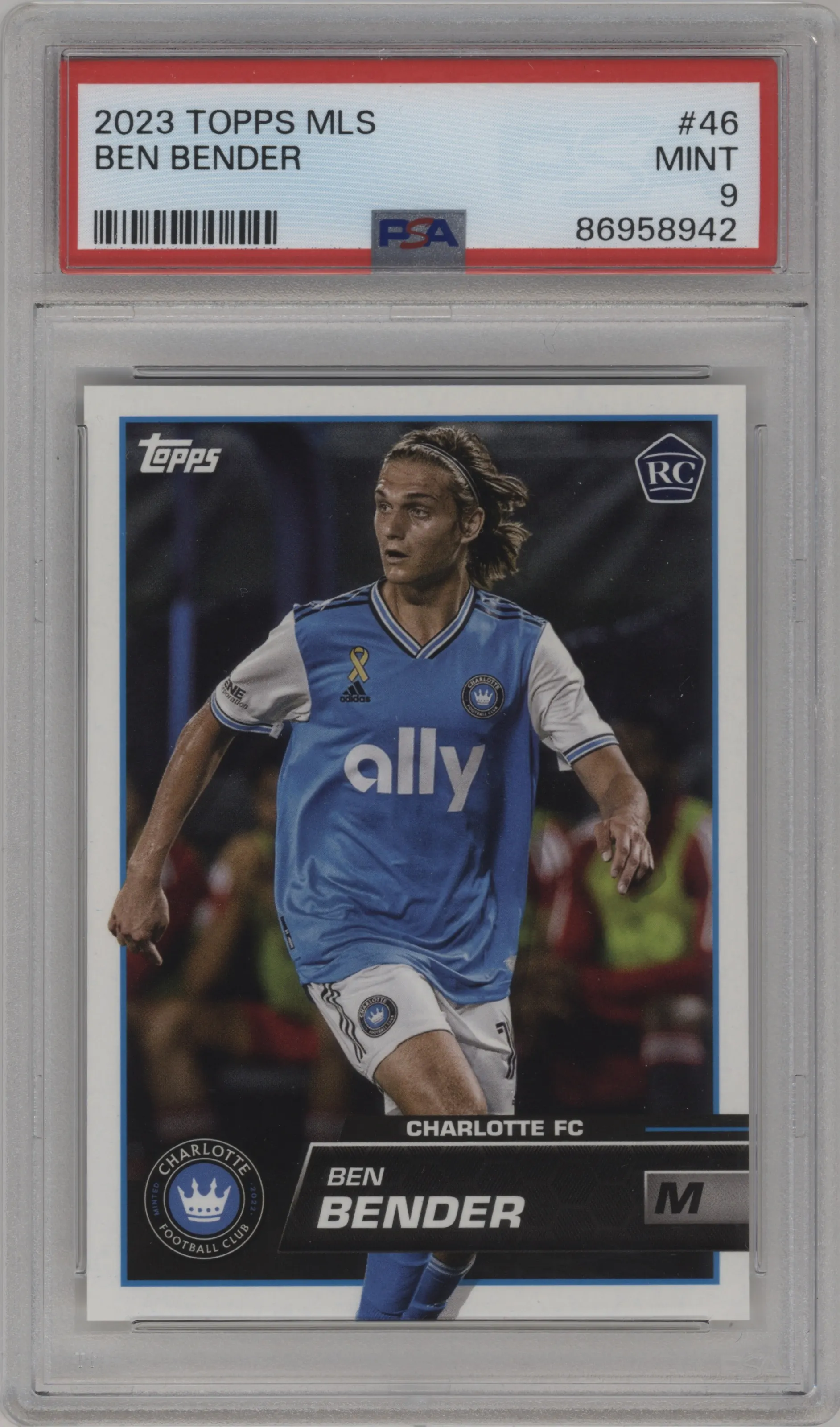 2023 Topps MLS Ben Bender #46 PSA 9