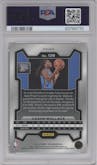 Cason Wallace from the 2023-24 Panini Prizm set featuring a Red Ice parallel graded by PSA and given an overall grade of 10.