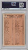 Sandy Koufax/Juan Marichal/Vern Law from the 1966 Topps set graded by PSA and given an overall grade of 6.