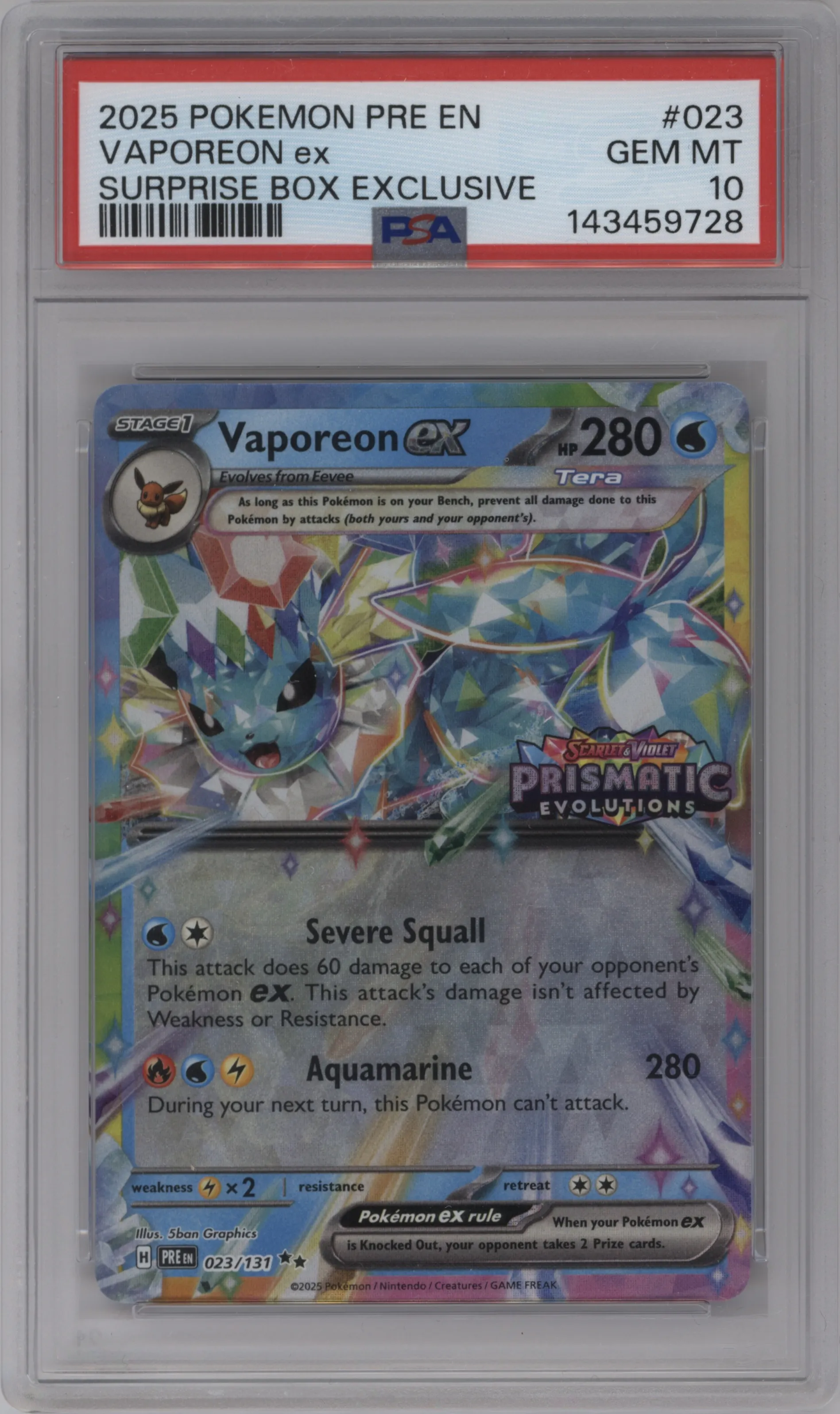 Vaporeon ex