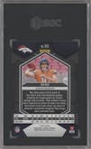 Bo Nix from the 2024 Panini Mosaic set featuring a Green Mosaic parallel graded by SGC and given an overall grade of 10.