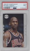 Michael Jordan from the 1995-96 Upper Deck SP Championship set graded by PSA and given an overall grade of 9.