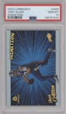Josh Allen from the 2023 Panini Luminance set graded by PSA and given an overall grade of 10.