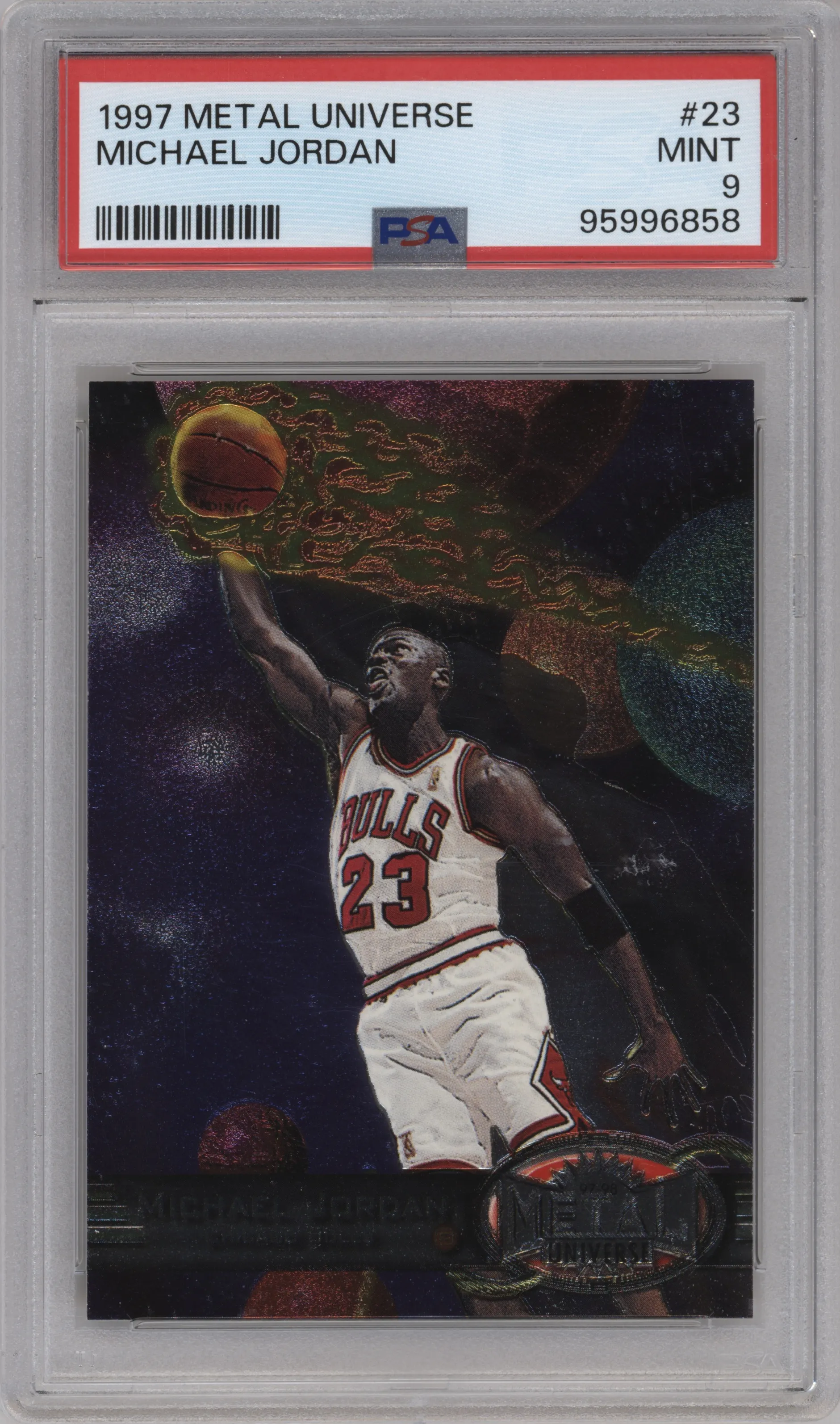 1997 Metal Universe Michael Jordan PSA 9