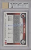 A.J. Green from the 2011 Topps Chrome set featuring a Black Refractor parallel graded by Beckett and given an overall grade of 9.