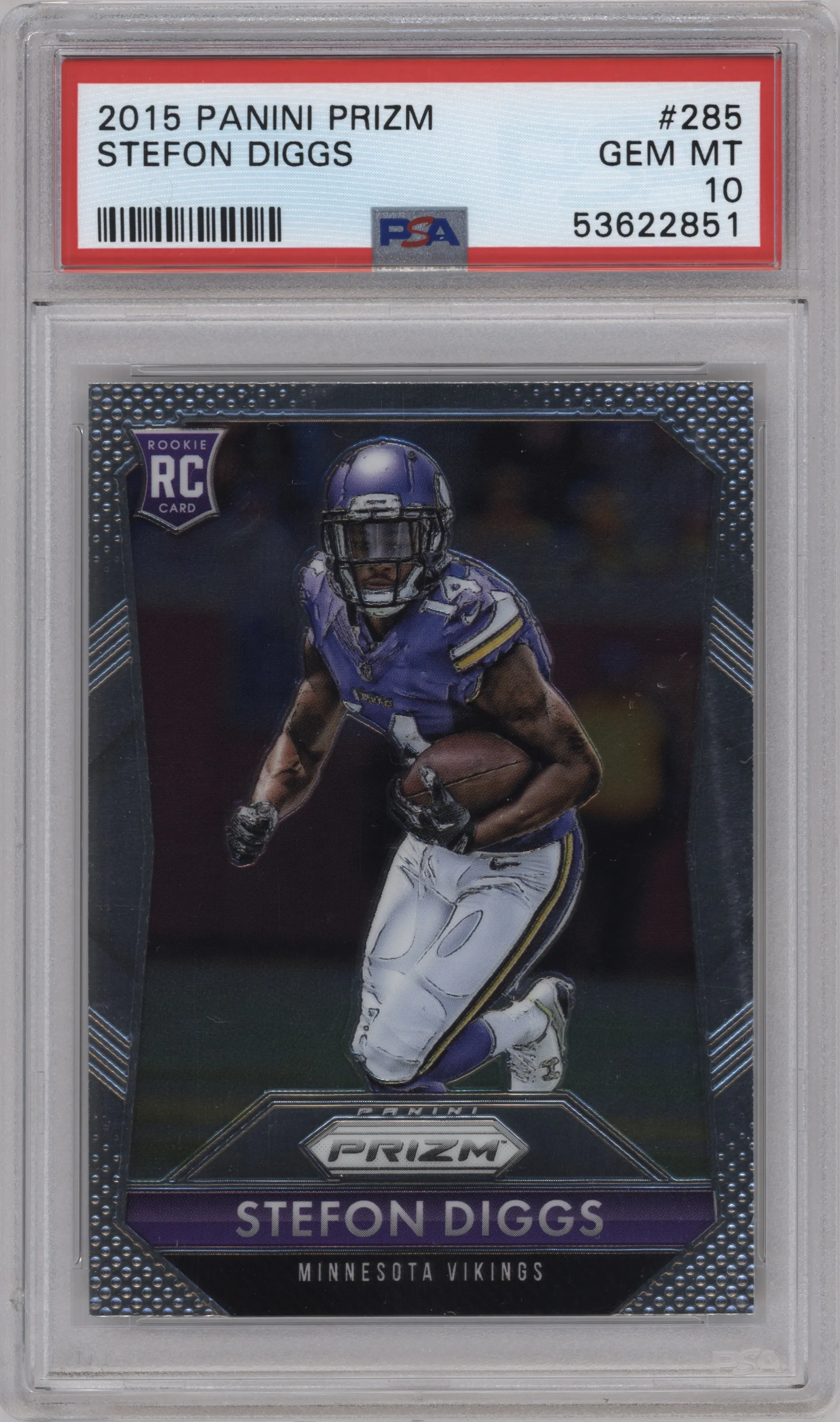 2015 Panini Prizm Stefon Diggs PSA 10