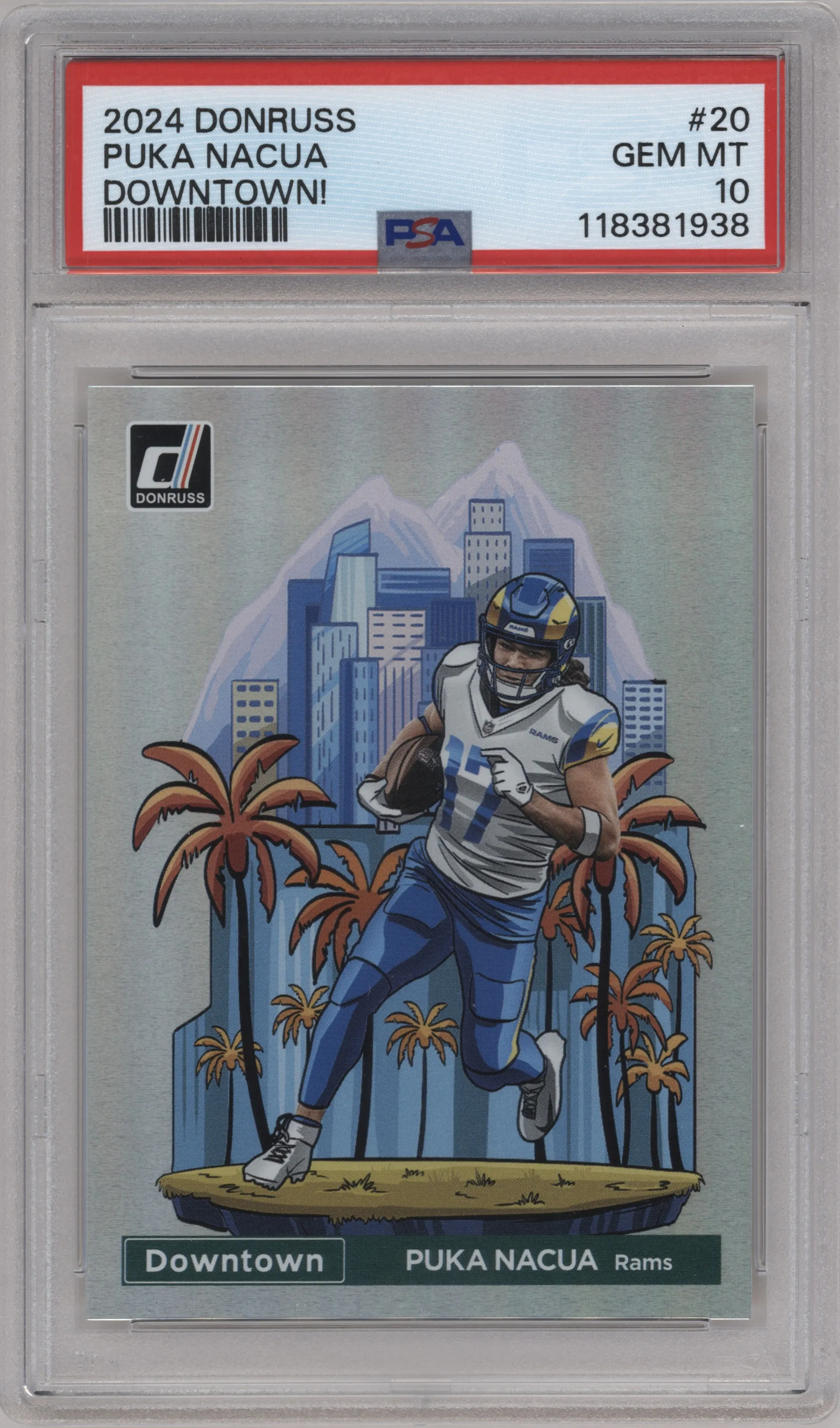 2024 Donruss Downtown Puka Nacua #20 PSA 10