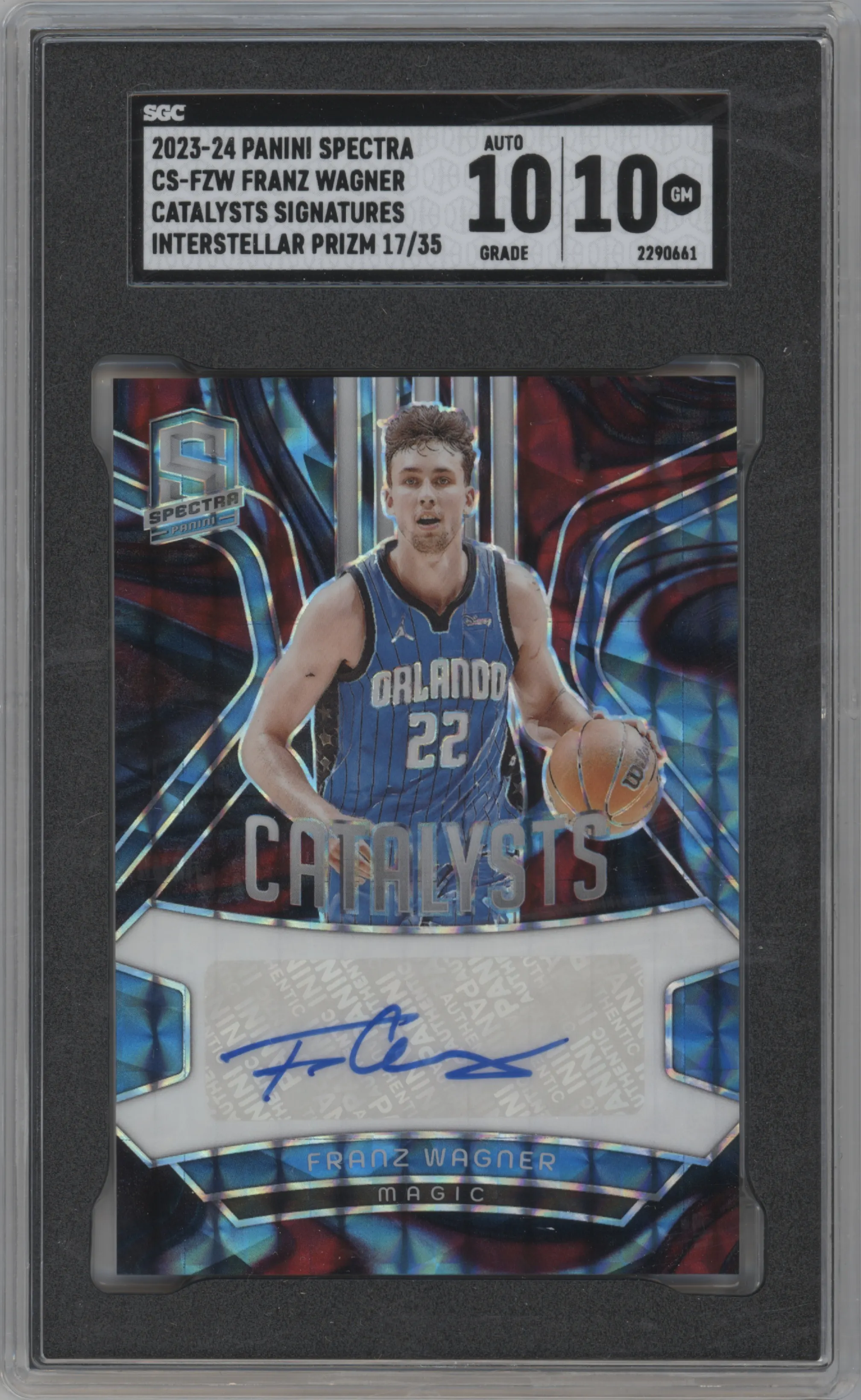 2023 Panini Spectra Catalysts Sig. Franz Wagner Interstellar #CS-FZW SGC 10