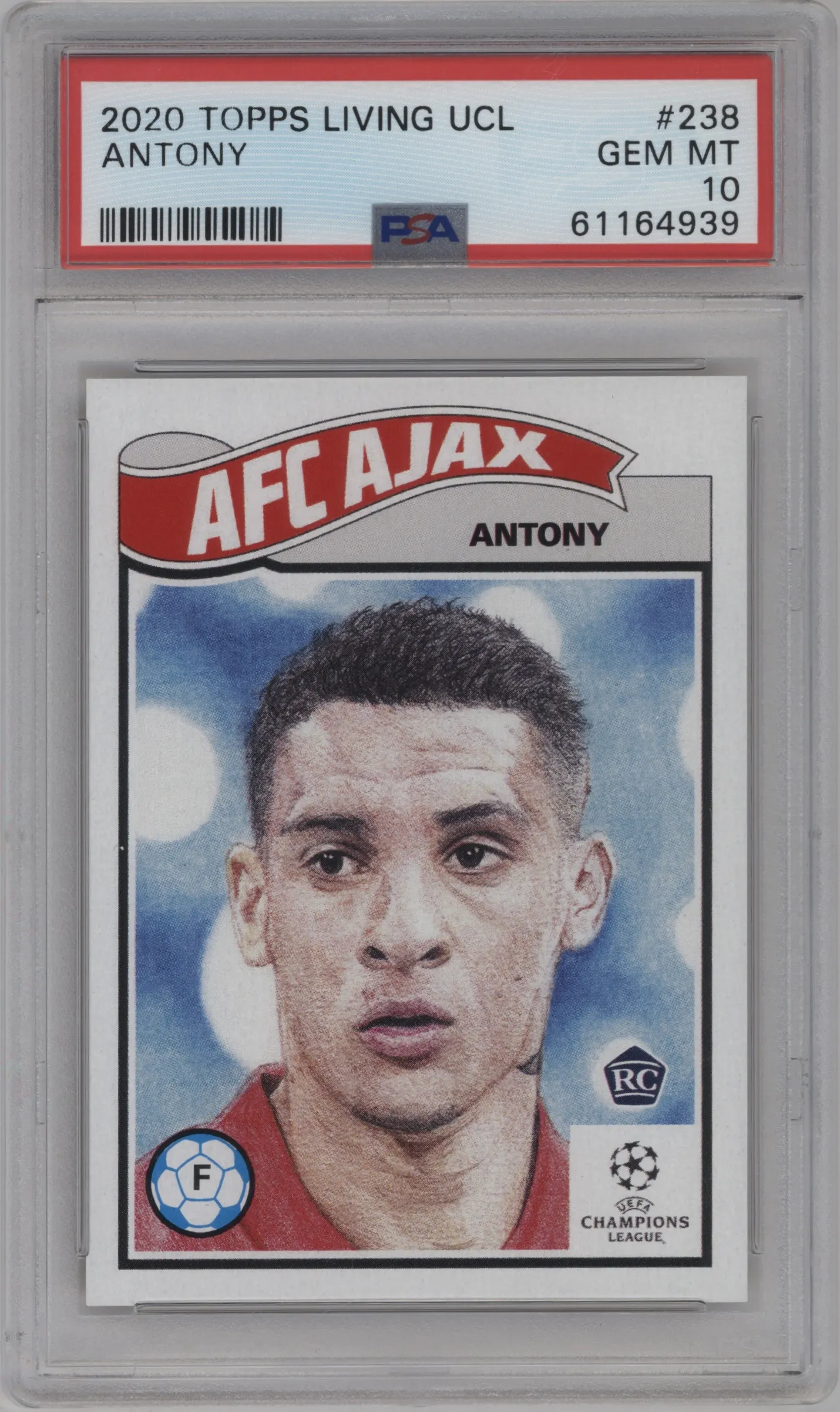 2020 Ultimate Topps Living Set UEFA CL 2020 Antony PSA 10