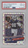 CeeDee Lamb from the 2020 Panini Donruss set graded by PSA and given an overall grade of 10.