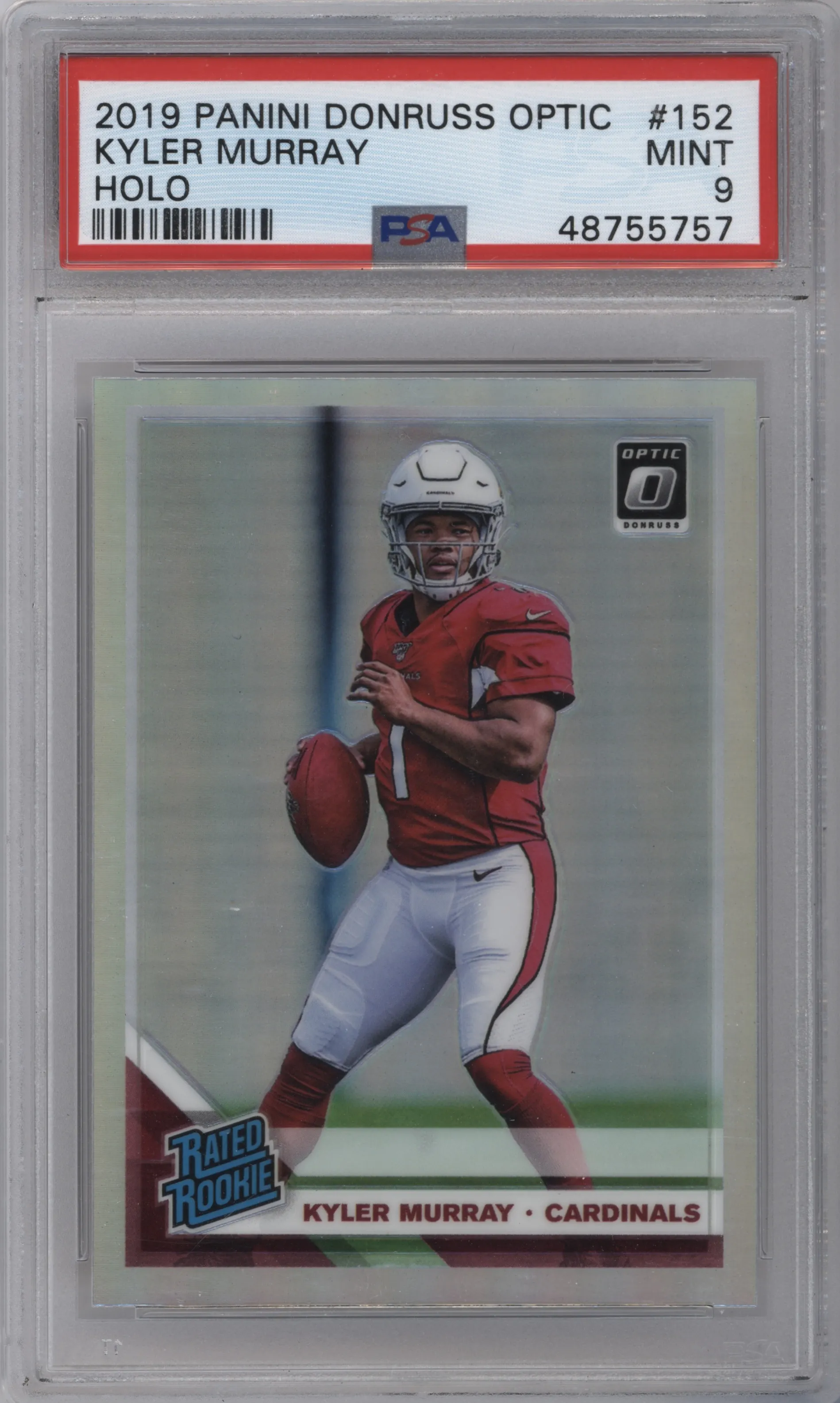 2019 Panini Donruss Optic Rated Rookie Kyler Murray Holo PSA 9