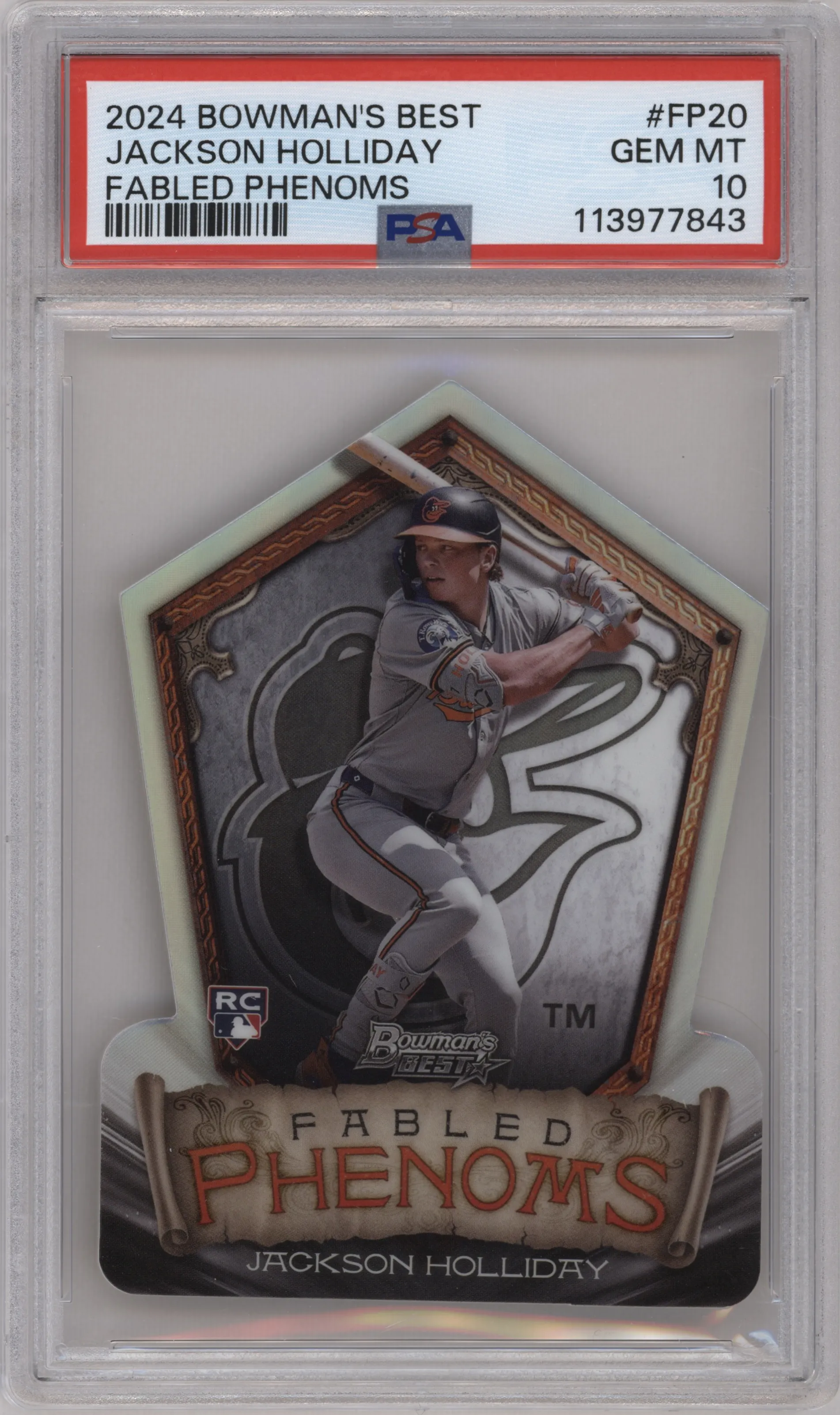 2024 Bowman's Best Fabled Phenoms Jackson Holliday PSA 10
