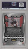 Bijan Robinson from the 2023 Panini Prizm set featuring a Silver Prizm parallel graded by PSA and given an overall grade of 10.