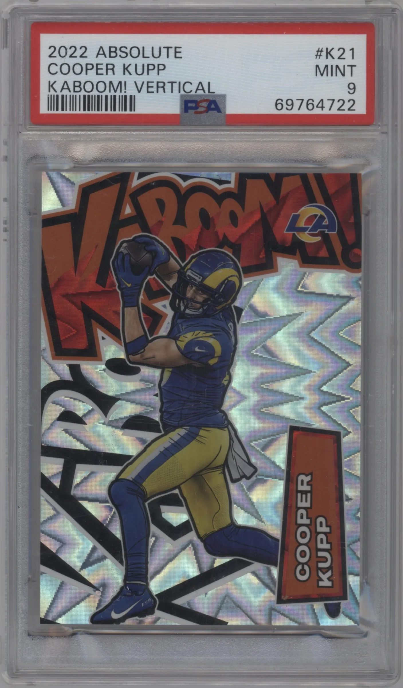 2022 Panini Absolute Kaboom! Vertical Cooper Kupp #K21 PSA 9