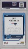 Joe Milton III  from the 2024 Donruss set featuring a Pink parallel graded by PSA and given an overall grade of 10.