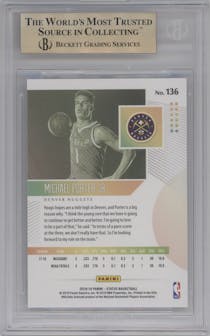 Michael Porter Jr. from the 2018-19 Panini Status set featuring a Green parallel graded by Beckett and given an overall grade of 9.5.