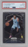 Ja Morant from the 2019-20 Panini Prizm set graded by PSA and given an overall grade of 10.