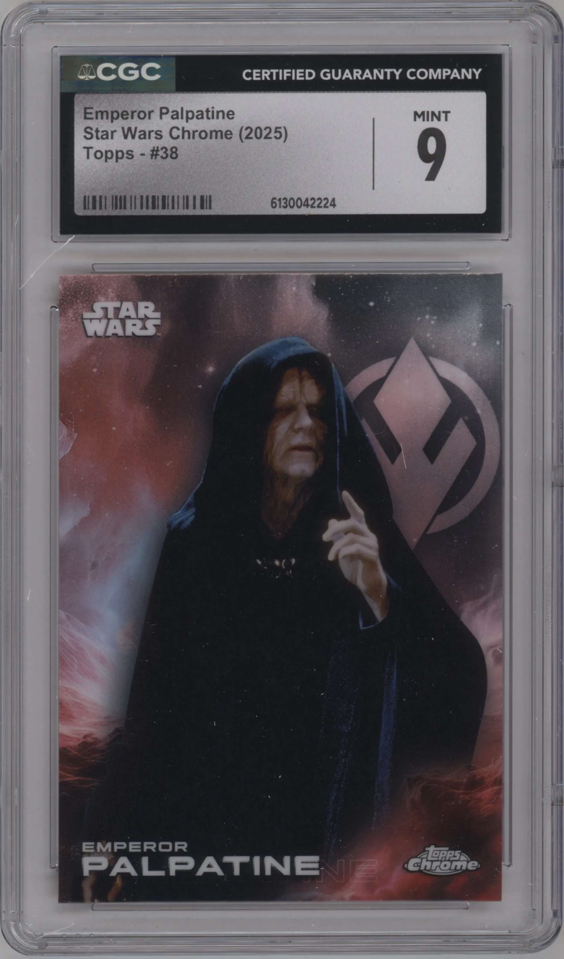 2025 Topps Chrome Star Wars Emperor Palpatine #38 CGC 9